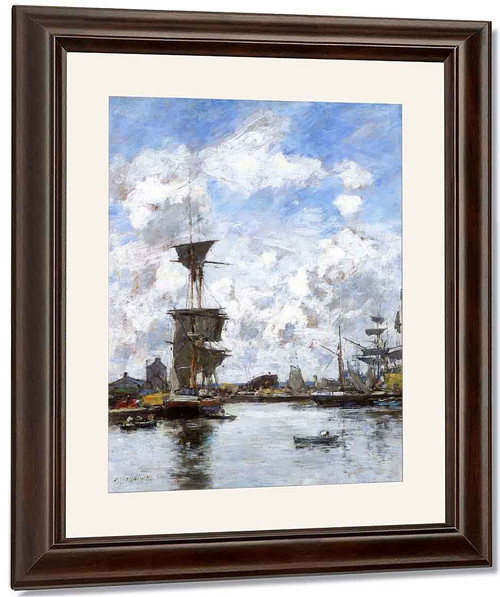 Deauville, The Harbor1`1` By Eugene Louis Boudin By Eugene Louis Boudin